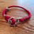 Bracelet Ancre en voile de bateau made in france