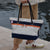 handbag in boat sail made in france