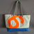 Bag made of recycled boat sail made in france