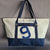 Recycled boat sail travel bag made in France