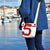 Mini shoulder bag recycled sailcloth recycled sailcloth made in france