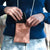 Recycled boat sail phone pouch made in france