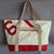 Travel bag made of recycled boat sail made in france