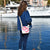 Mini shoulder bag made of recycled boat sail les toiles du large made in france