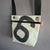 Mini shoulder bag made of recycled boat sail les toiles du large made in france