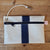 Recycled boat sail pouch made in france